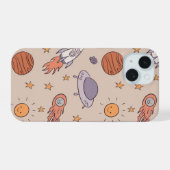 Conception de motif transparent d'espace extra-atm (Verso Horizontal)