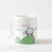 Conception de mouton pour une tasse de café de con (Devant gauche)