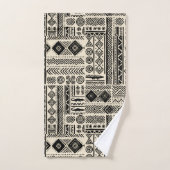 Conception de mudcloth moderne royale (Serviette à main)