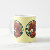 Conception de mug année du cheval de feu 2 (Devant gauche)
