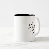Conception de mug avec citation d'amour élégante (Devant droit)