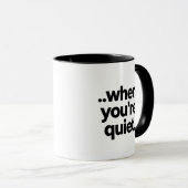 Conception de mug avec citation sarcastique et nom (Devant droit)