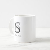 CONCEPTION DE MUG AVEC MON NOM LOGO INITIAL (Devant gauche)