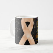 Conception de mug avec ruban de sensibilisation au (Devant gauche)