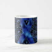Conception de mug avec ruban de sensibilisation bl (Centre)