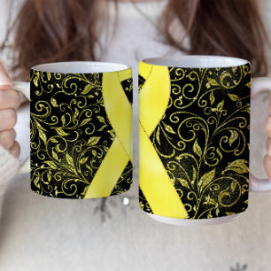 Conception de mug avec ruban de sensibilisation ja