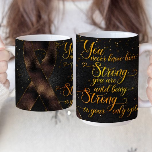 Conception de mug avec ruban de sensibilisation ma