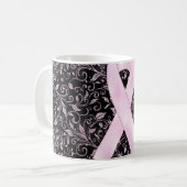 Conception de mug avec ruban de sensibilisation ro (Devant gauche)