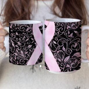 Conception de mug avec ruban de sensibilisation ro