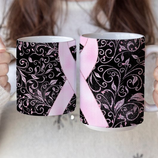 Conception de mug avec ruban de sensibilisation ro