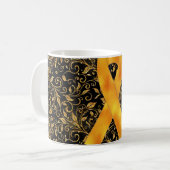 Conception de mug avec un ruban de sensibilisation (Devant gauche)