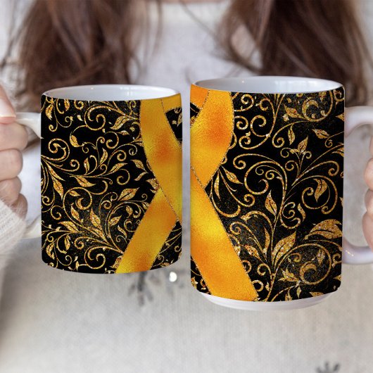 Conception de mug avec un ruban de sensibilisation