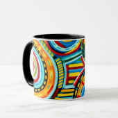 Conception de mug colorée (Devant gauche)