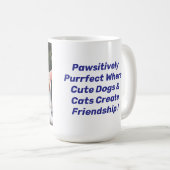 Conception De Mug D'Amitié À Des Fins Pawsitives. (Devant droit)