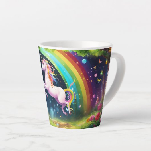 Conception de Mug de café à l'arc-en-ciel magique (Angle droit)