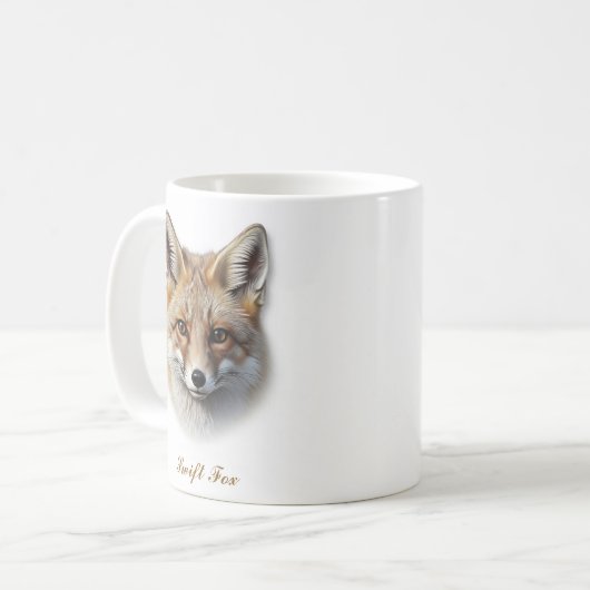 Conception De Mug De Café Fox À Deux Côtés (Devant gauche)
