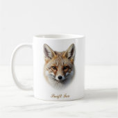 Conception De Mug De Café Fox À Deux Côtés (Gauche)