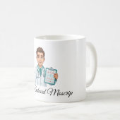 Conception de mug de cardiologue de dessin animé s (Devant droit)