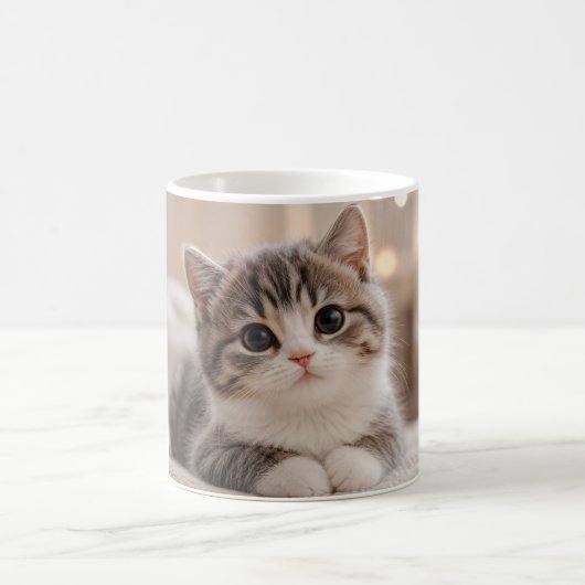 Conception de mug de chaton mignon | Tasse à café (Centre)