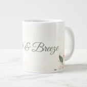 Conception de mug de mariage Blush & Breeze – Flor (Devant droit)
