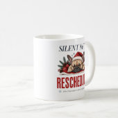 Conception de mug de Noël Sleepy Frenchie Citation (Devant droit)