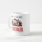 Conception de mug de Noël Sleepy Frenchie Citation (Devant gauche)