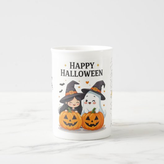 Conception de mug de sorcière et fantôme de Hallow (Devant)