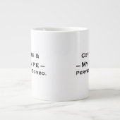 Conception de Mug de Typographie – Café & Ma Femme (Devant)