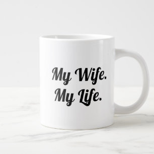 Conception de mug de typographie – Ma femme ma vie