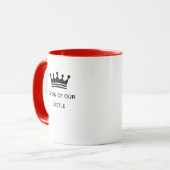 Conception de mug de typographie – Reine de notre (Devant gauche)