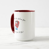 conception de mug Dieu vous connaissait avant de v (Devant gauche)