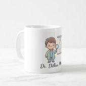 Conception de mug d'optométriste de dessin animé m (Devant gauche)