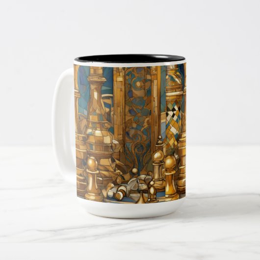 Conception de Mug Dreamy sur le thème des échecs (Devant gauche)