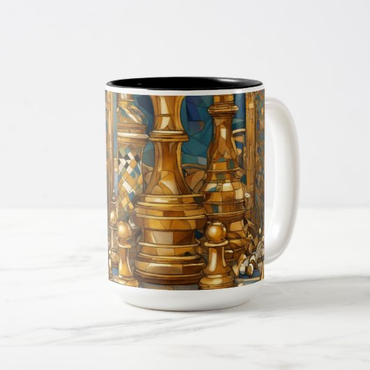 Conception de Mug Dreamy sur le thème des échecs (Devant droit)