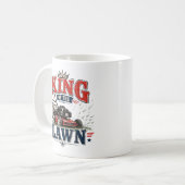 Conception de mug drôle pour papa tondeuse à gazon (Devant gauche)