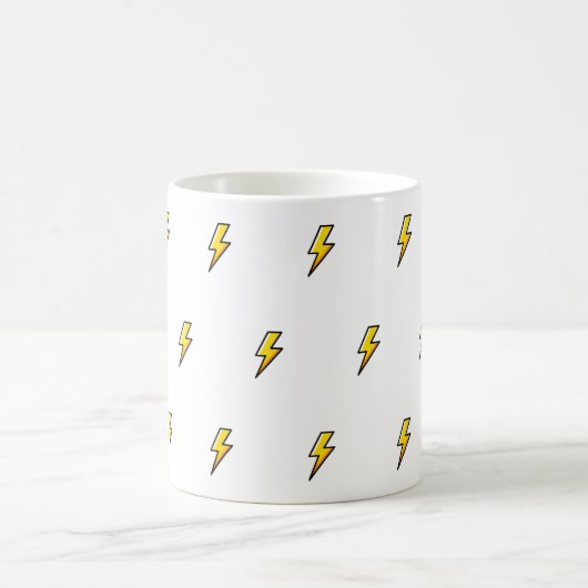 Conception de mug Éclair Jaune (Centre)
