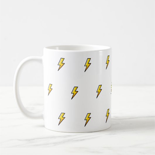 Conception de mug Éclair Jaune (Gauche)