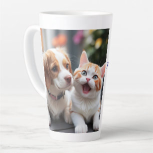 Conception De Mug En Latte Pour Animaux De Compagn