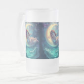 Conception de mug Fille de Lune Rêveuse | Art de B (Devant gauche)