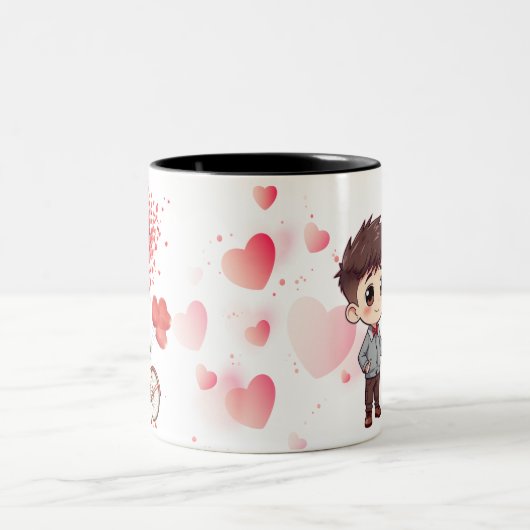 "Conception de Mug Heureuse Sainte-Valentin - L'am (Centre)