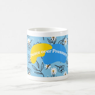 Conception de mug inspirante motif floral