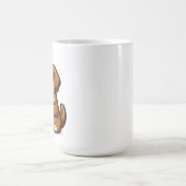 Conception de mug Kawaii Chien Café Mignon (Centre)