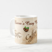 Conception de mug Laura’s Cozy Coffee Glow (Devant gauche)