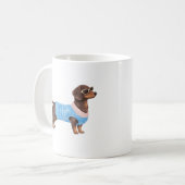Conception de mug mignonne de teckel (Devant gauche)