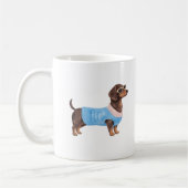Conception de mug mignonne de teckel (Gauche)