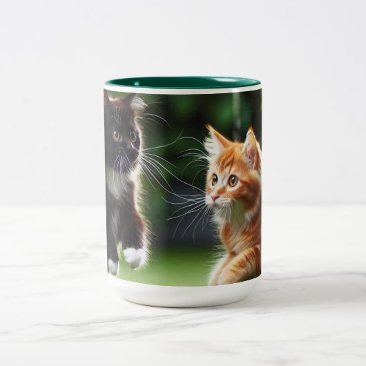 Conception de Mug moderne et chats de Mug mignonne (Centre)
