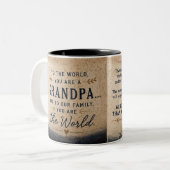 Conception de mug Papy Vous êtes le Monde (Devant gauche)