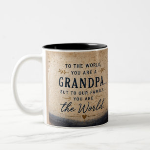 Conception de mug Papy Vous êtes le Monde