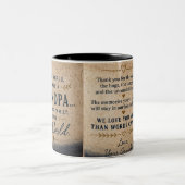 Conception de mug Papy Vous êtes le Monde (Centre)