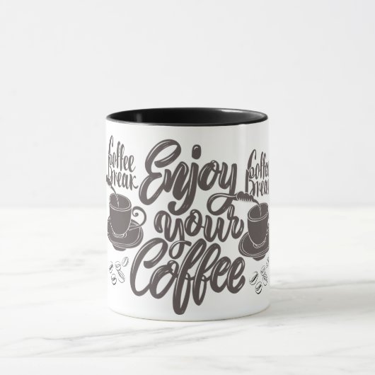 conception de mug pause café (Centre)